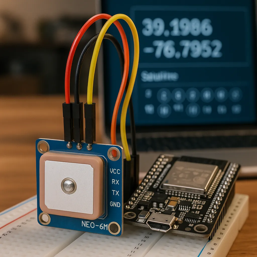 Módulo GPS NEO-6M conectado a ESP32